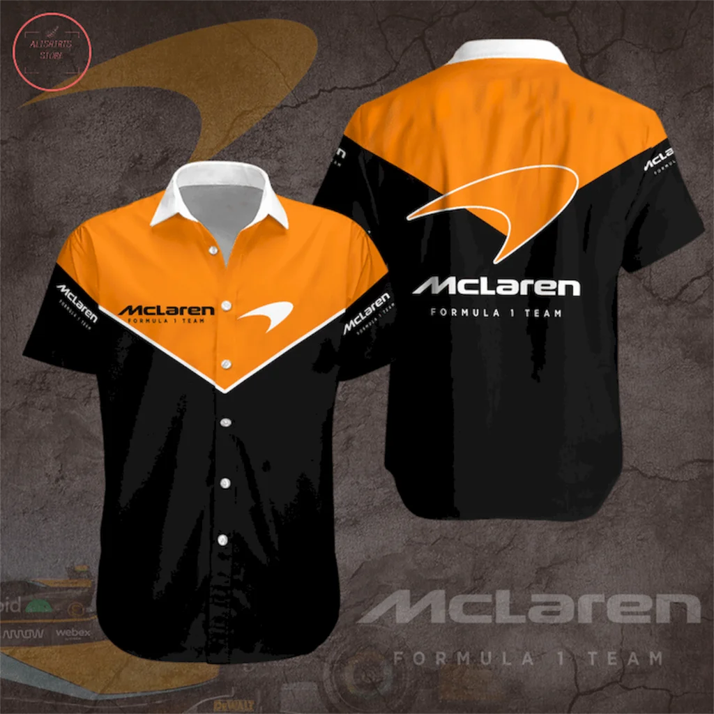 

2022 McLaren Hawaiian Shirt 3D Printed F1 Racing Men's Shirt Outdoor Athleisure Oversized. Fast Delivery