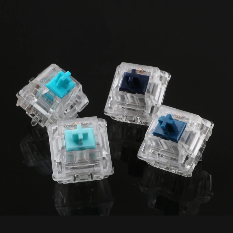 5-контактный тактильный линейный переключатель Zealios Zilent V2 62 65 67 78g синий тактильный Aixs для механической клавиатуры