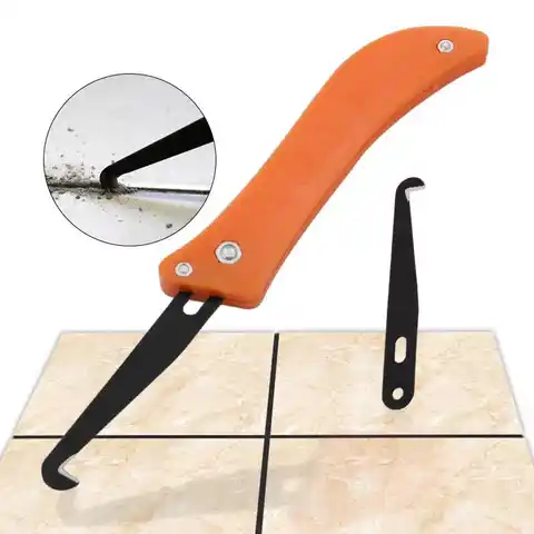 Профессиональный крюк для ножа, инструмент для ремонта зазора в плитке, инструмент для удаления старого раствора, удаления пыли, настенного...