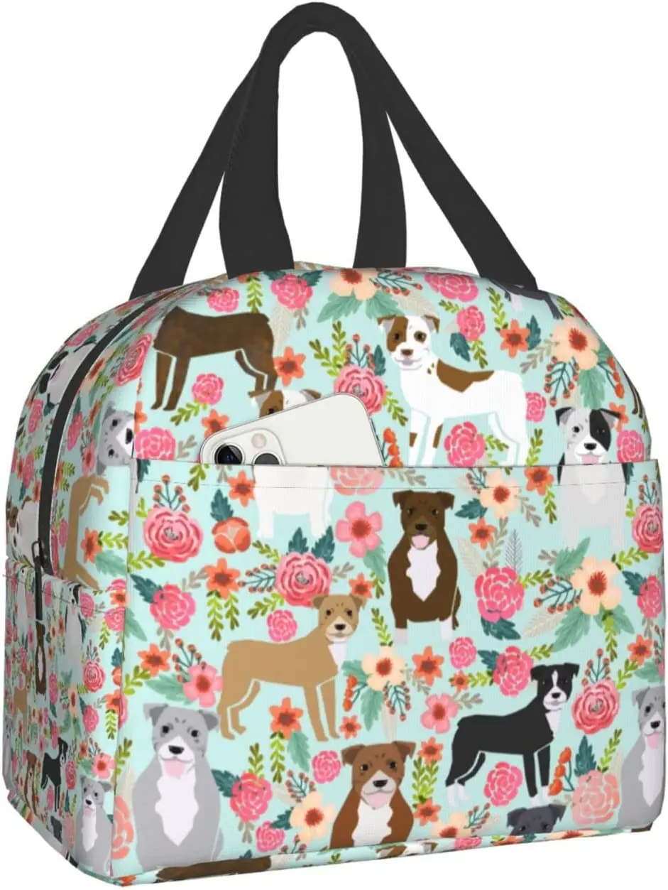 

Водонепроницаемая изолированная многоразовая сумка для ланча для собак, цветочный бокс для еды, для работы, школы, пикника, пляжа