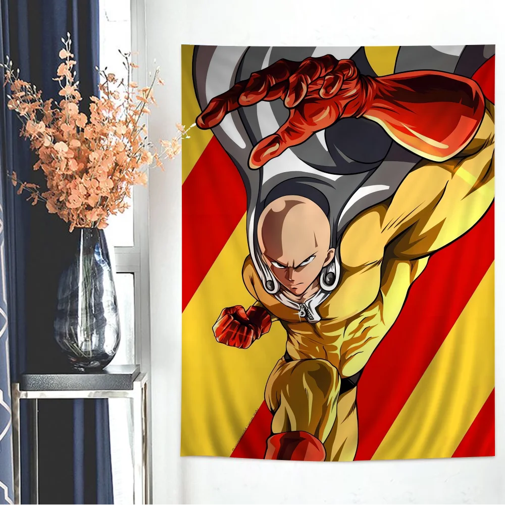 Anime O-One P-Punch M-Man Cartoon Tapestry Bohemian Wall Tapestries Mandala Hanging Sheets
