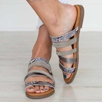 2022 summer new designer flat bottom new 43 plus size fashion womens sandals all match casual