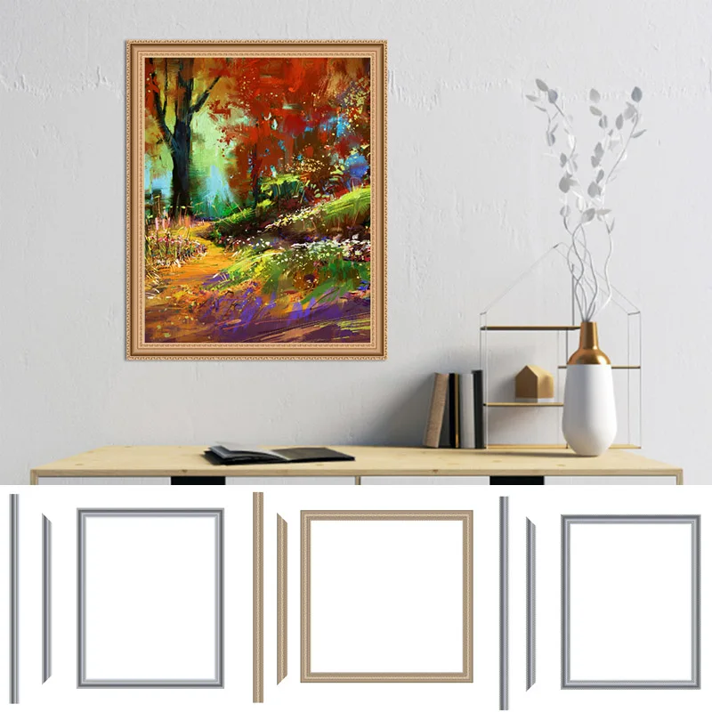 

Домашняя Гибкая декоративная настенная отделка, магнитные декоративные линии для кромки шкафа, для украшения краев стен, алмазной мозаики