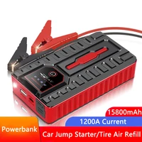 car jump starter power bank 15800mah for iphone portable battery station for diesel petrol car emergency booster starting device
