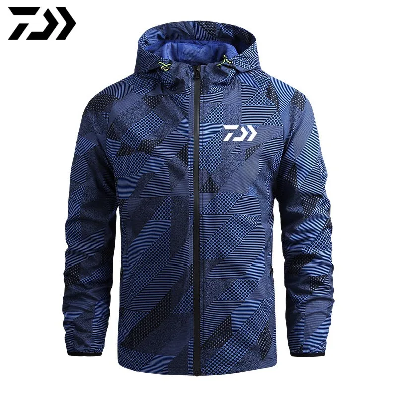 

DAIWA Fall New Hooded Jacket Men's Thin Mountaineering Hoodie Outdoor Fishing Clothing Camouflage Sunscreen Clothing