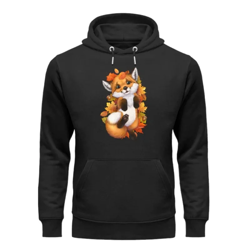 

Fox In The Foliage Unisex Hoodie Fall and Winter Fashion Long-sleeved Pullover Shirt Loose Men and Women Universal Tops