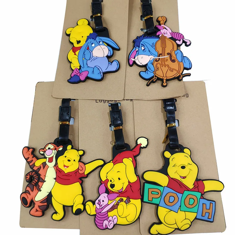 

Disney Mickey Minnie Stitch Winnie the Pooh Daisy Luggage Tag Boarding Pass Boarding Tags portable label