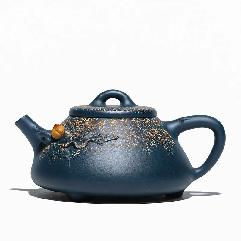 Купи Raw Ore Blackish Green Clay Bamboo Longevity Peach Purple Clay Teapot Pure Handmade Boutique Teapot Hand Painted Collection за 12,003 рублей в магазине AliExpress