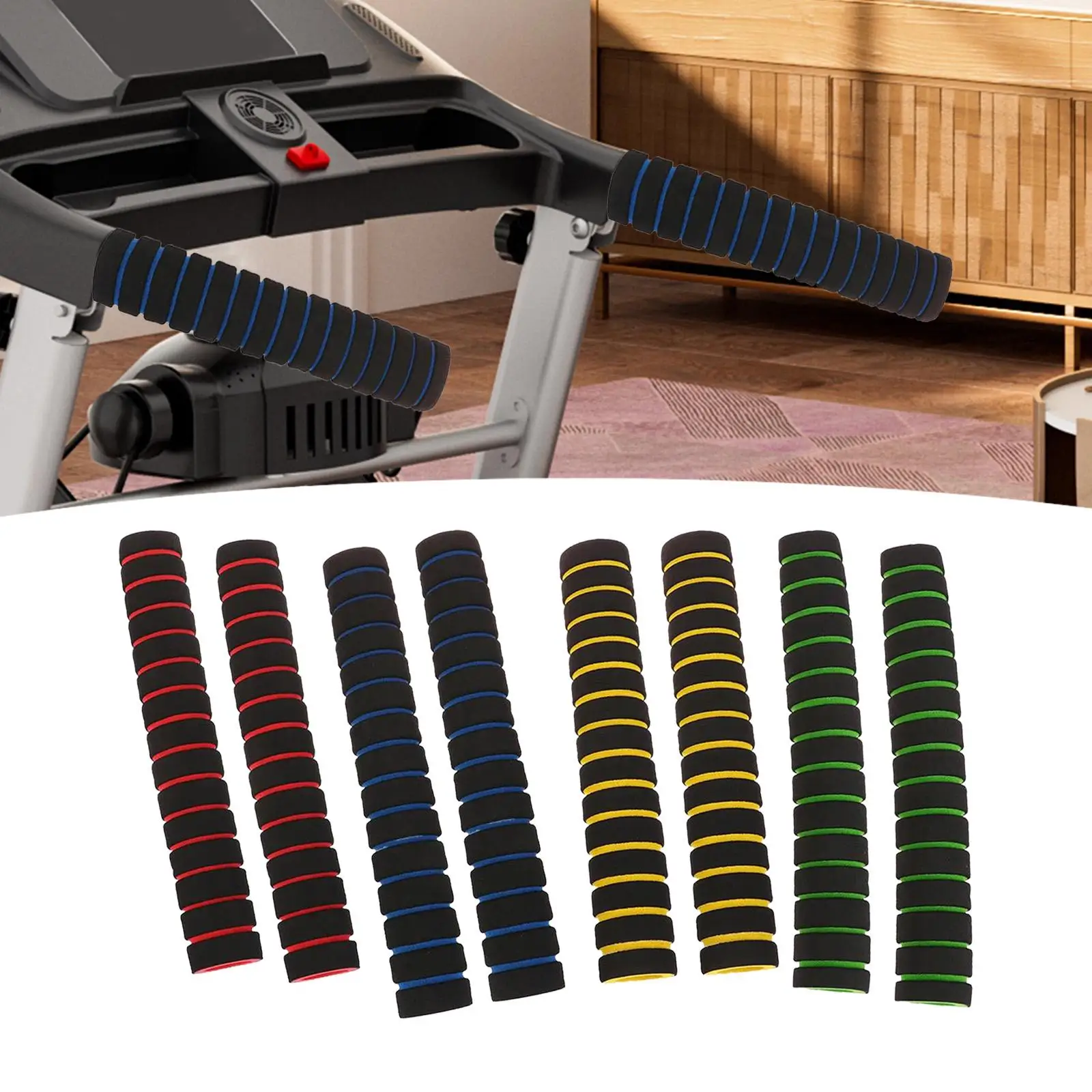 2 шт. защитный чехол для трубок нескользящая удобная ручка на руль фитнеса