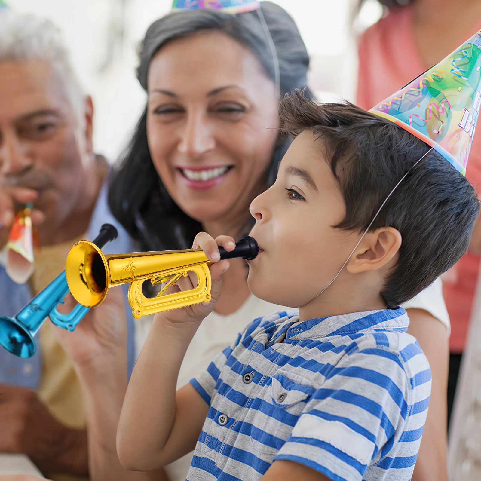 10 шт. красочные детские трубы для малышей рога пластиковые игрушки реквизит