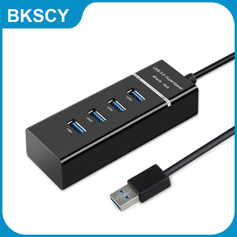

BKSCY USB HUB 3.0 Multi USB 3.0 Hub USB Splitter High Speed 4-Port Portable OTG Hub Adapter For PC Computer Accessories Hab