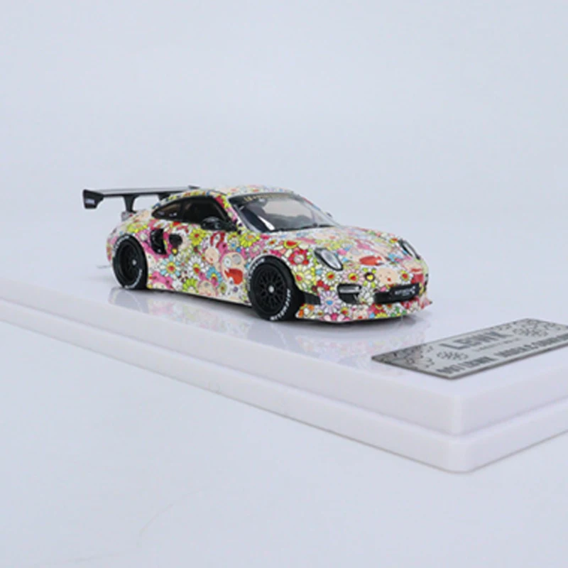 

Модель автомобиля INNO 1:64 Porsche LBWK Jaden.C Подсолнухи, модель из сплава, литой автомобиль, коллекционный дисплей, подарки