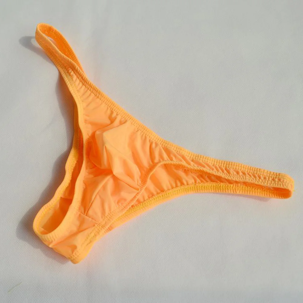 

2021 Sexy Men's Briefs Bikini Underwear U Pouch Ultra-thin Transparent Ice Silk Men's Panties Large Size Low Waist Shorts Cueca