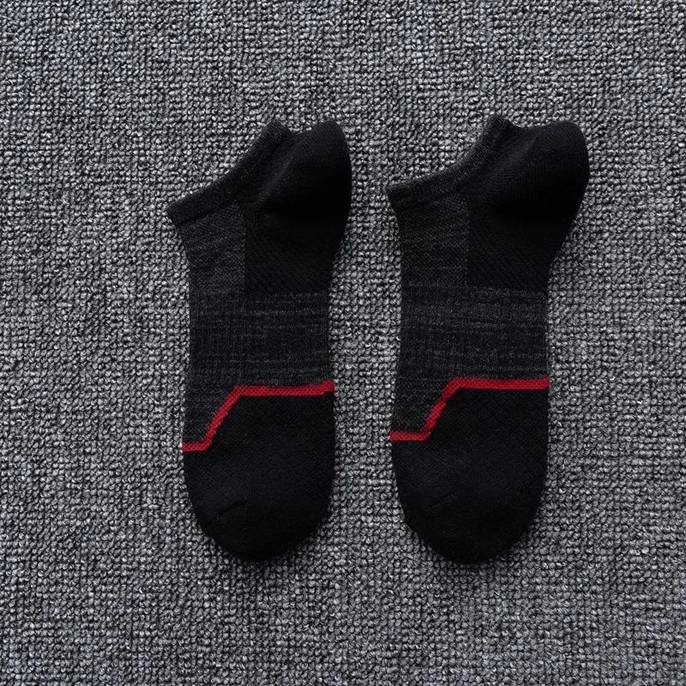 5 Pairs New Professional Terry Reinforcement Pressure Women Sports Socks Thickened Outdoor Running Men Athletic Socks