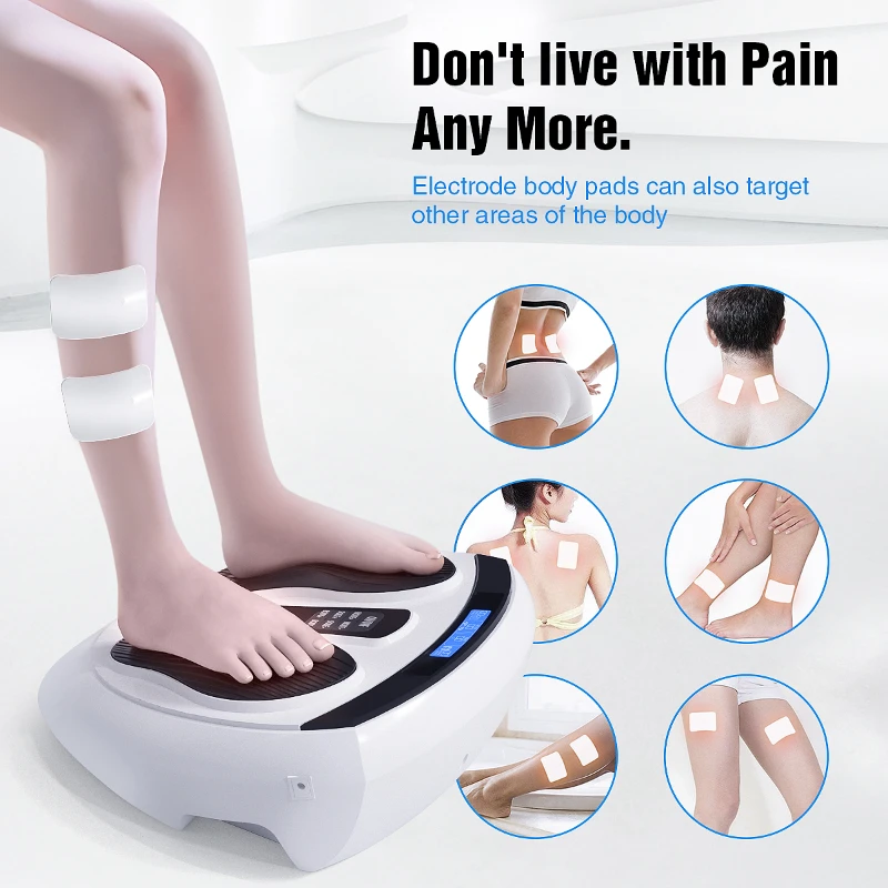 

EMS & TENS Foot Massager Electronic Stimulator with Heat Pain Relief Foot Circulation Stimulator Massage Machine Foot Massage