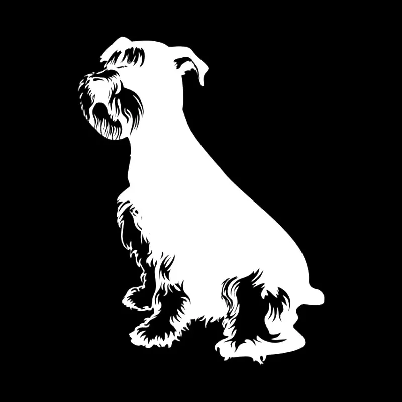 

Виниловые наклейки на автомобиль с изображением собаки шнауцера, 10 см * 13 см