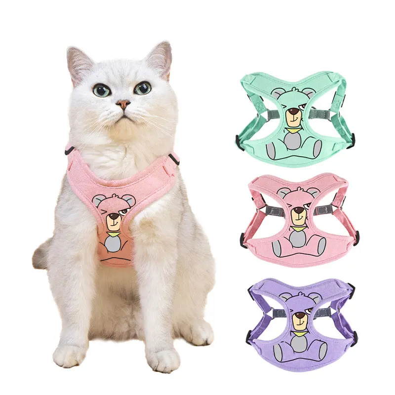 

Dog harness lead harness small dog adjustable puppy cat harness vest French bulldog Corgi pug outdoor walking lead leash