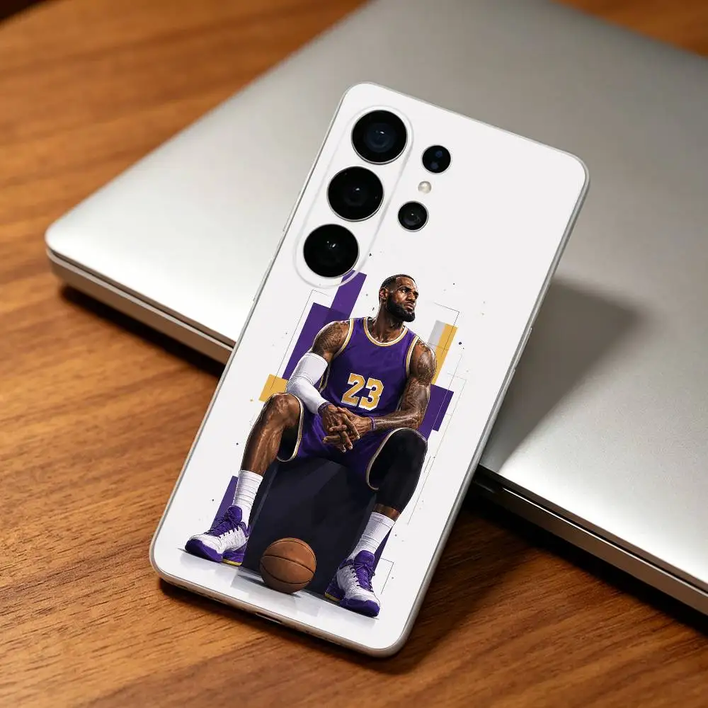 Фото Прозрачный чехол для телефона The King L-LeBron James для Samsung S25,24,21,22,21,20,10,S9Ultra,Plus,Fe,Lite №4