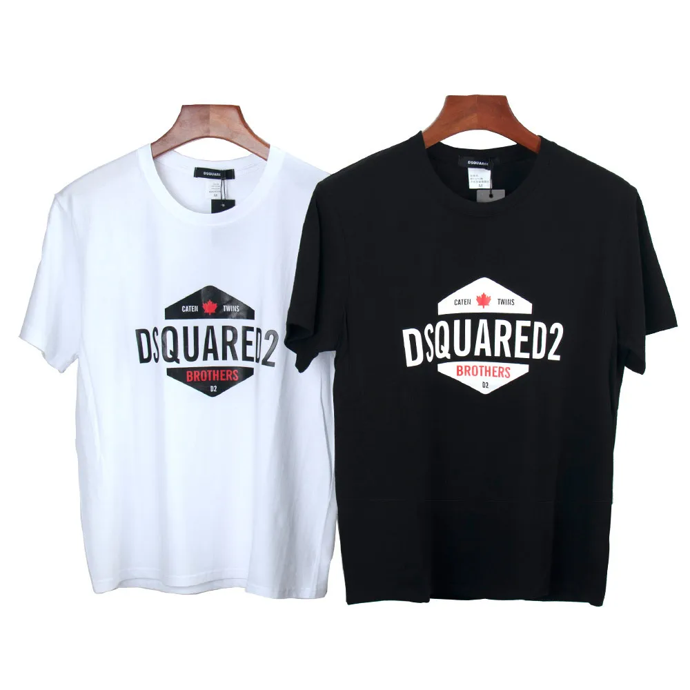 

Dsquared2 Men Women Couple Cotton Simple Fashion Casual Dsq2 Short Sleeve D2 Round Neck T Shirt Boyfriend Gift T-Shirt DSQ-19
