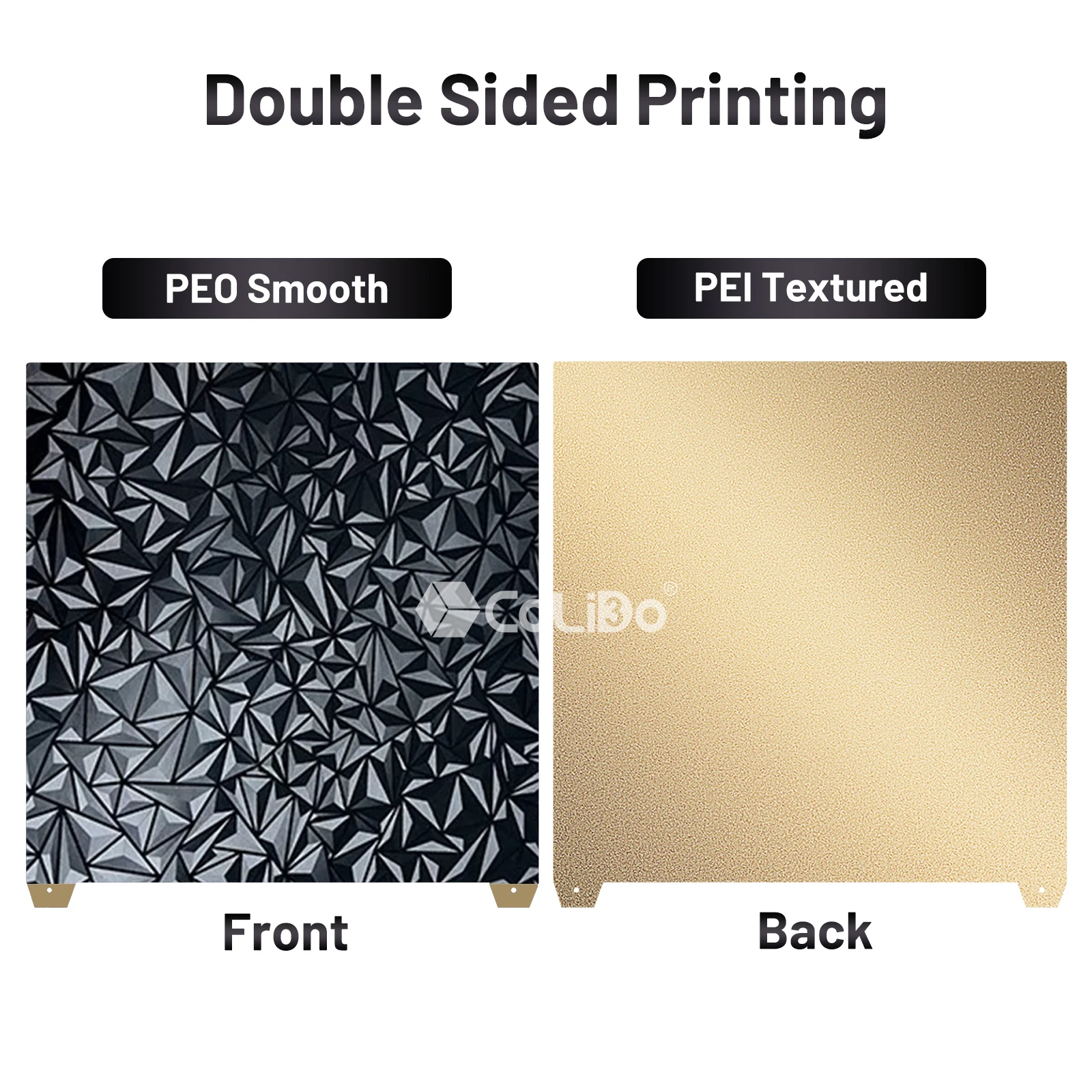 Фото Для Creality K2 PLUS сборная пластина Текстурированная PEI Smooth PEO PET 370x370 мм Пружинный стальной лист Для Creality k2 Plus Combo Heat Bed №5