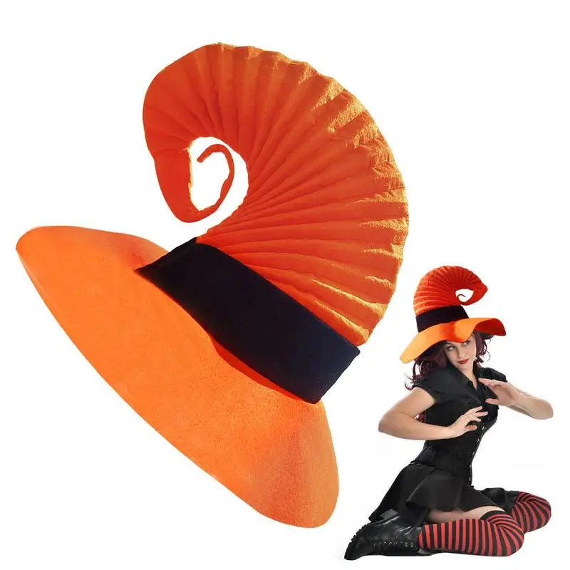 

Halloween Witch Hat Pointed Capss Witch Sorcerer Hat Devil Capp Party Costume Headwear Decoration For Adults For Halloween Party