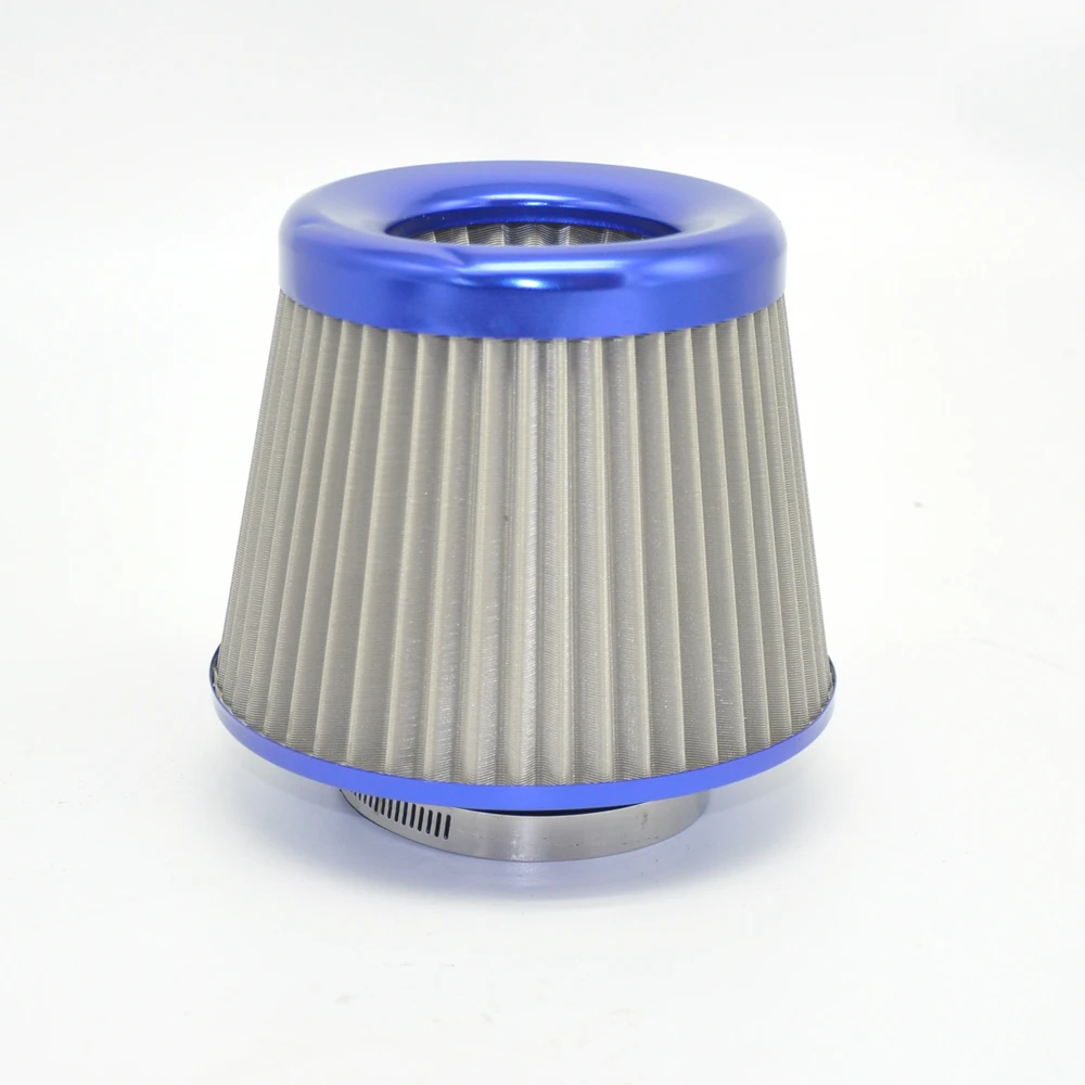 

Воздушный фильтр для двигателя из нержавеющей стали, 3 дюйма, Круглый конический Универсальный зеркальный фильтр холодного воздуха