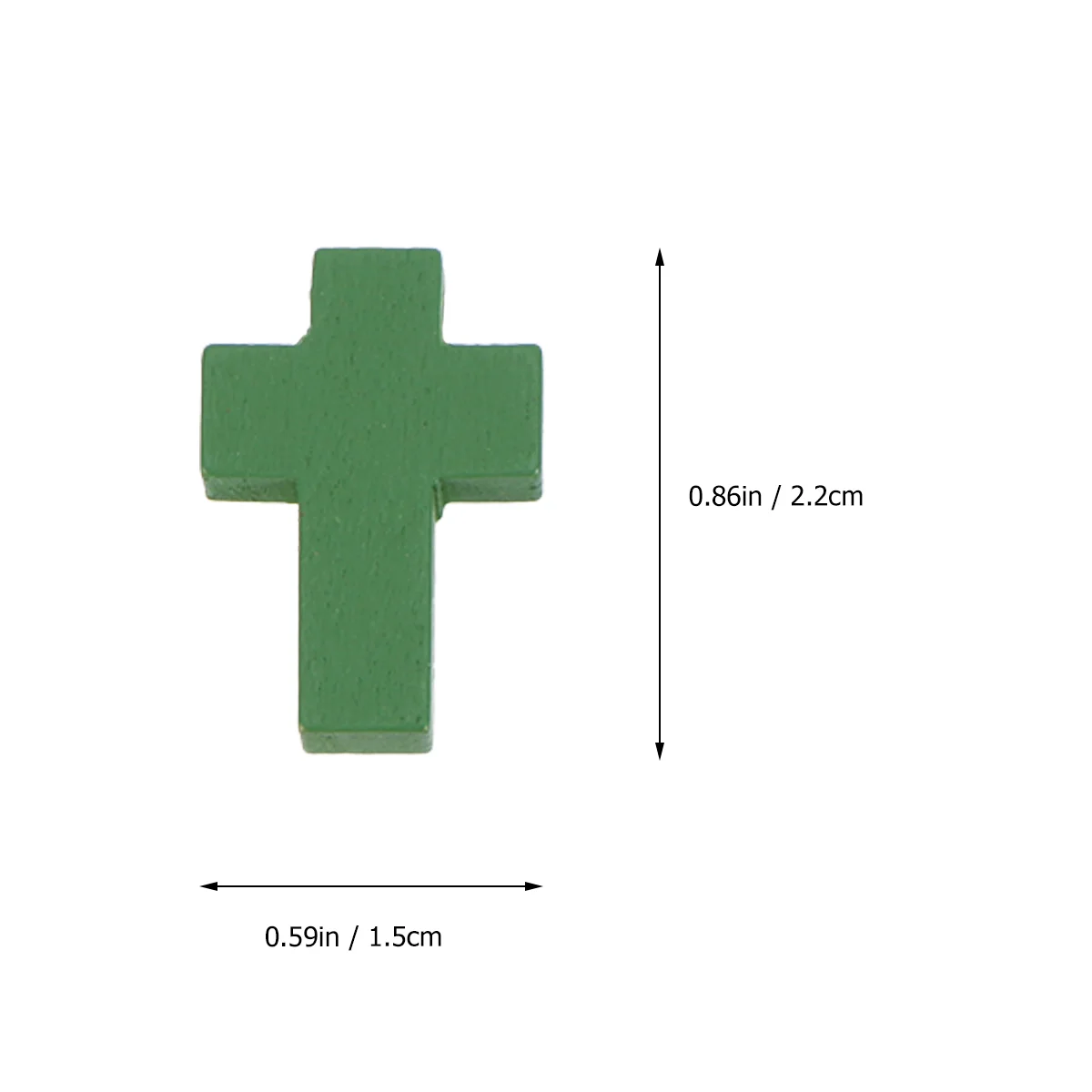 50 Pcs Charm Necklace Long Pendant Pendants Wooden Cross Colorful Bamboo Charms Making