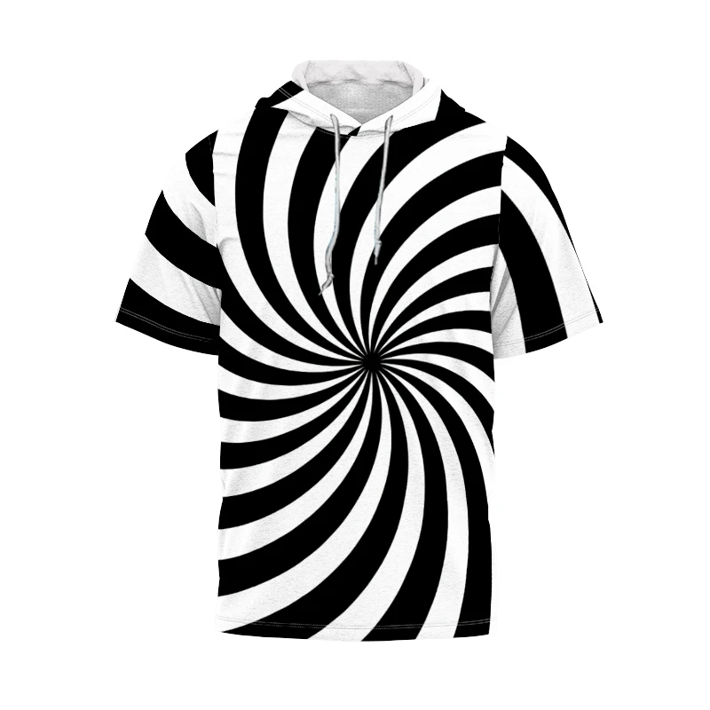 

Visual Abstract Creative 3D Printing New Summer Unisex T-shirt Hoodie Short Sleeve Oversized Fashion Trend Personality Top