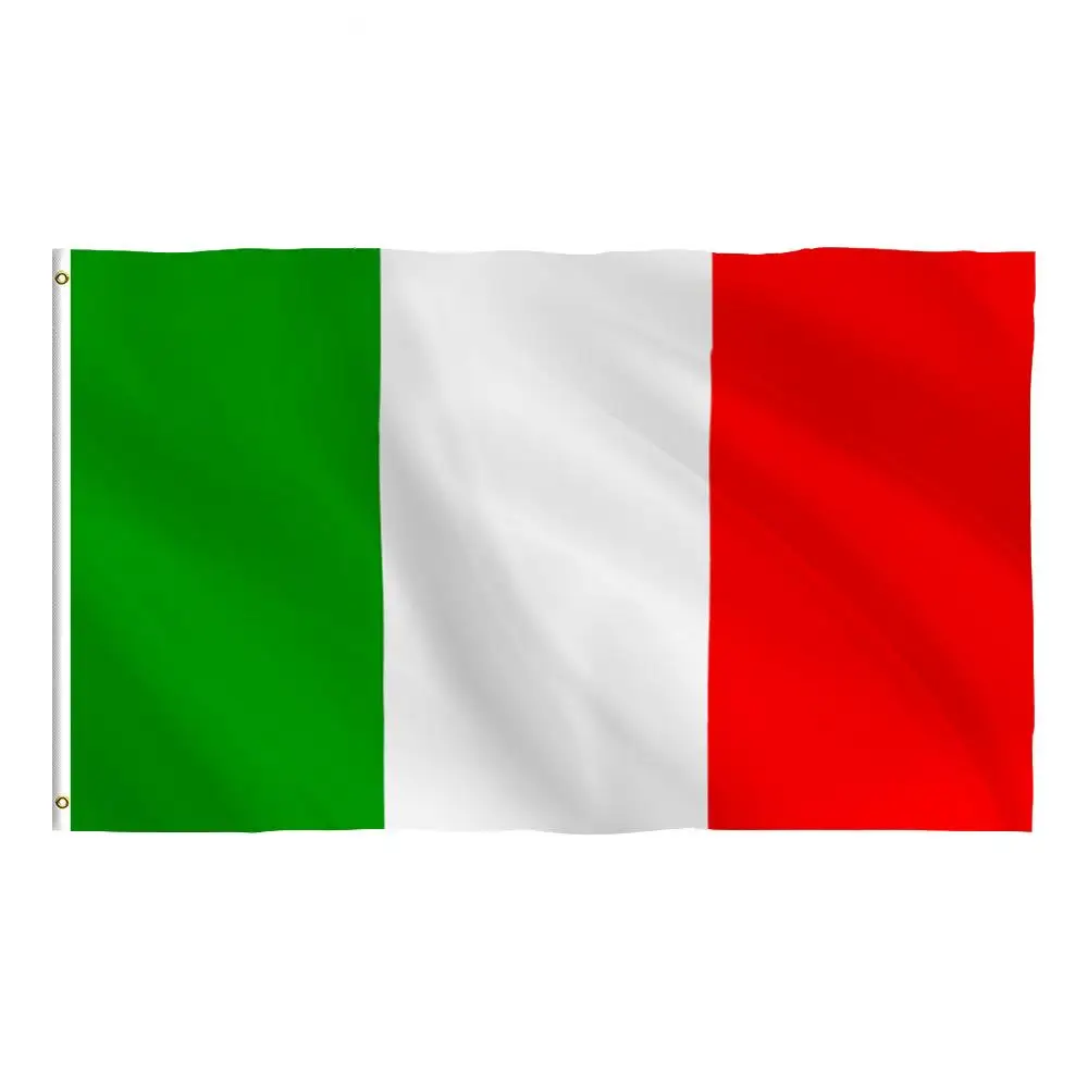 

Italy National Flag For Decoration Hanging Polyester 90x150cm 3ftx5ft Green White And Red Italian Banner For Celebration