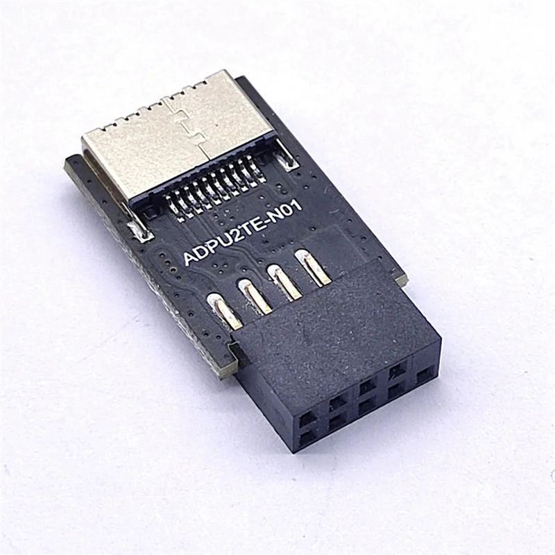 Преобразователь переднего разъема USB2.0 9Pin в TYPE-C A-KEY для материнской платы Адаптер