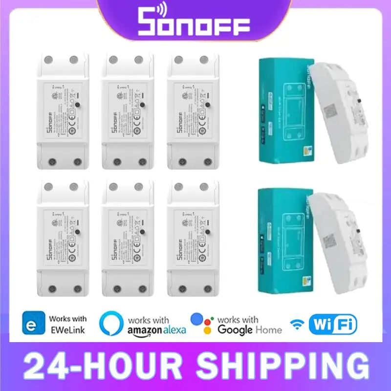 Sonoff Basicr4 Модернизированный Basicr2 Mini Wi-Fi Smart Switch Модуль автоматизации Esp32 Поддержка