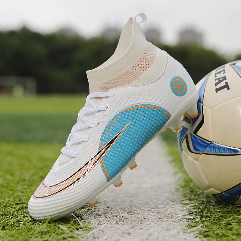 2023 Hot-Selling Football Boots Men's Soccer Cleats TF/FG Kids Wear-Resistant Training Shoes Outdoor Non-Slip Sneakers Size35-46