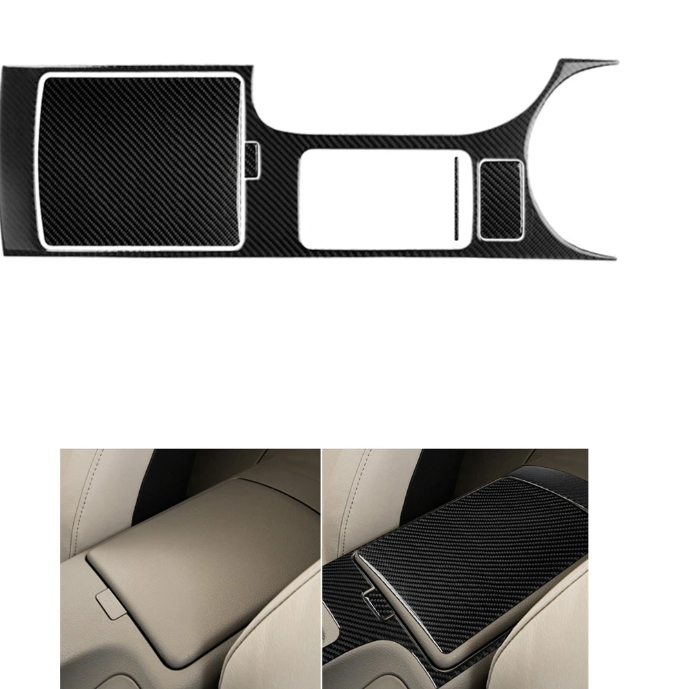 

Real Carbon Fiber Center Console Storage Box Panel Sticker Gear Shift Frame Cover Tirm Moulding Strip For Nissan 2006-2009 350z