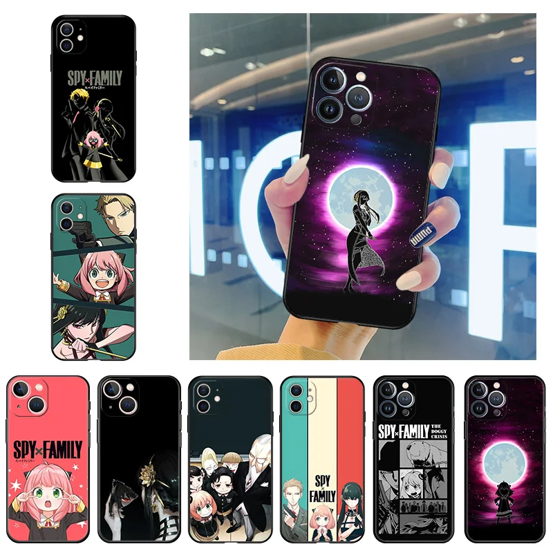 

Phone Case for iphone 14 7 8 Plus 11 12 13 Pro XS Max 14Plus Mini XR SE 6s X Japan Anime Spy × Family Soft Silicone Cover Fundas