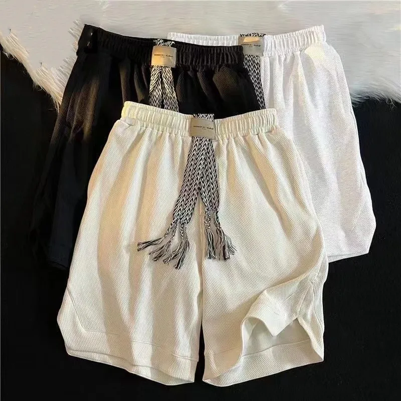Oversize Cotton Retro Fat Capris Summer Men's and Women's Loose and Slim Small and Popular Design Sense Shorts Fashion Style