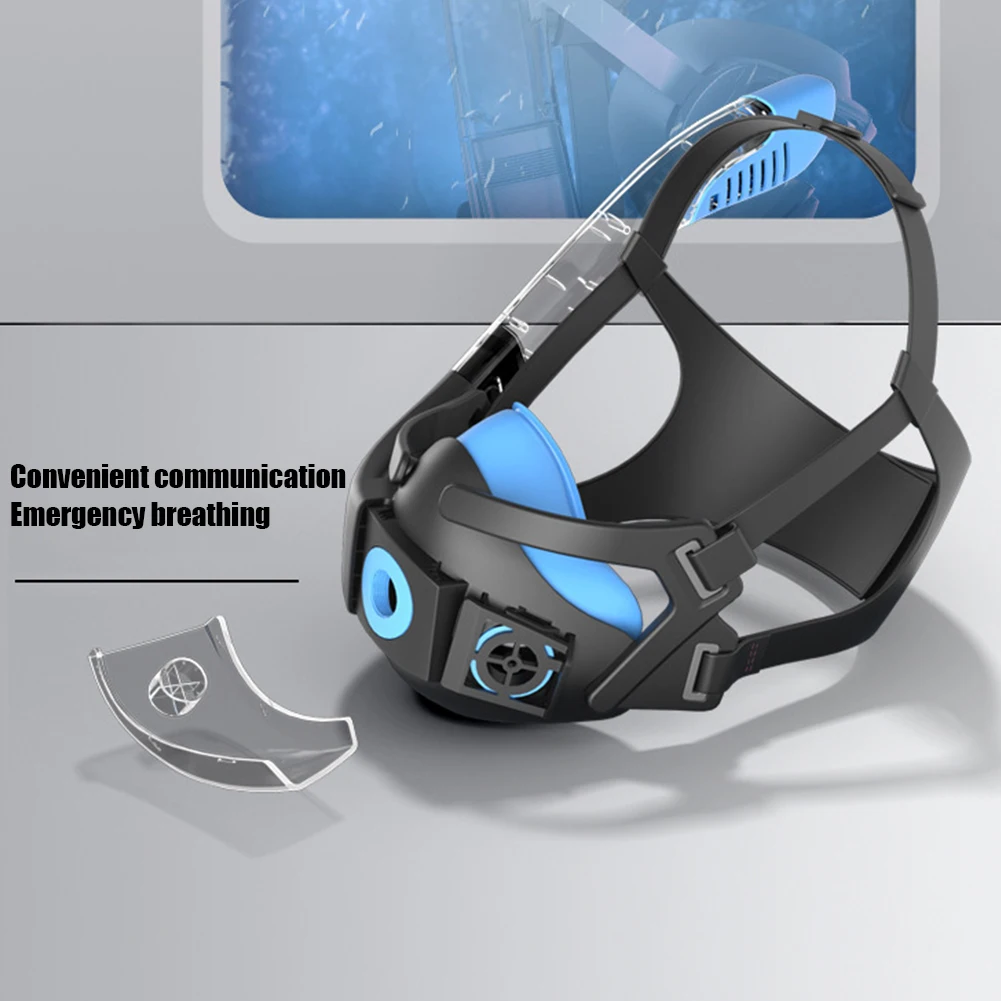 

Separate Diving Mask Half Face Anti-fog Snorkeling Mask Underwater Scuba Respirator Masks Waterproof Training Sports Dive Equipm