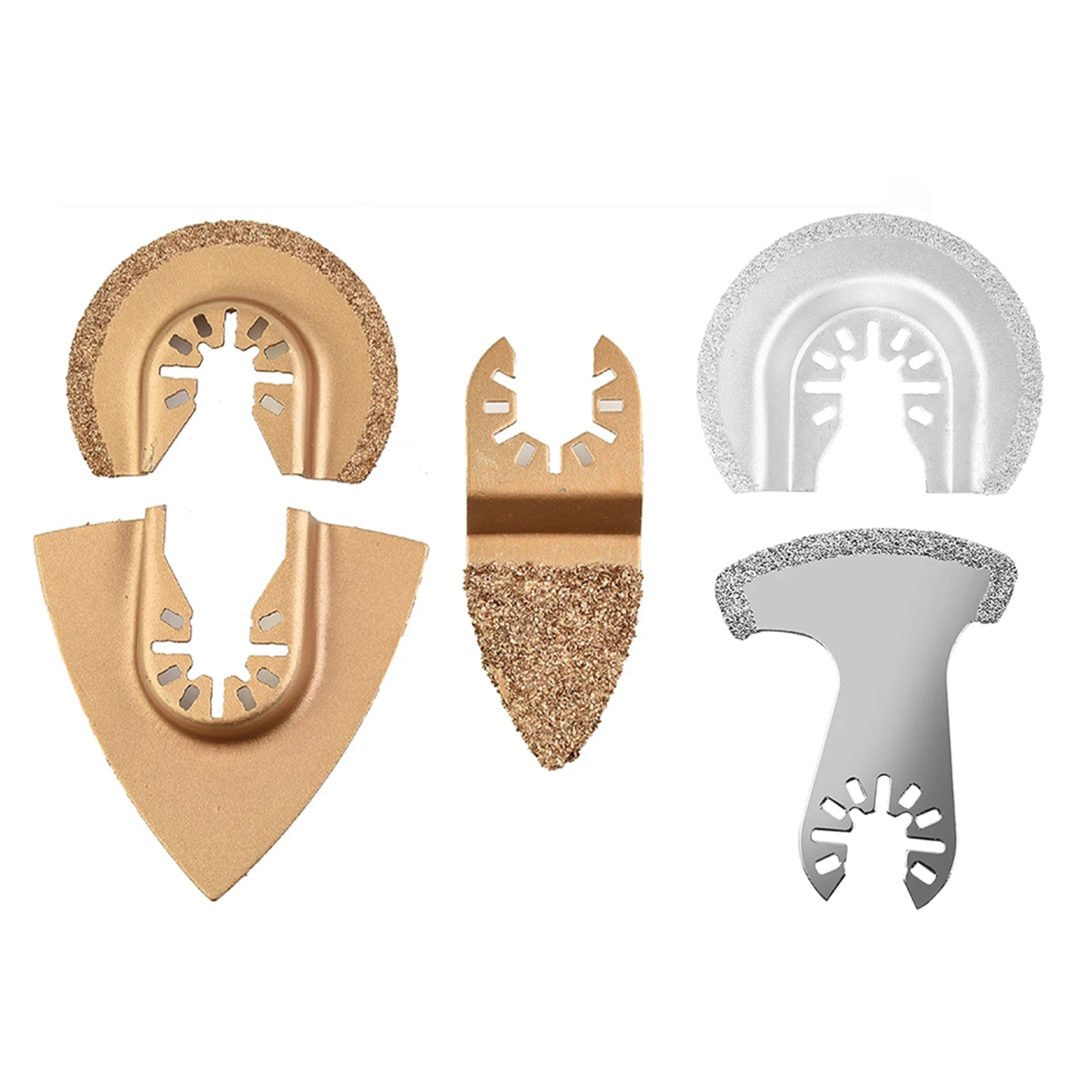 

5pcs Carbide Oscillating Multi Tool Saw Blades For Tiling Applications Tile Grout Mortar Concrete Hardenned Adhesives Carbide