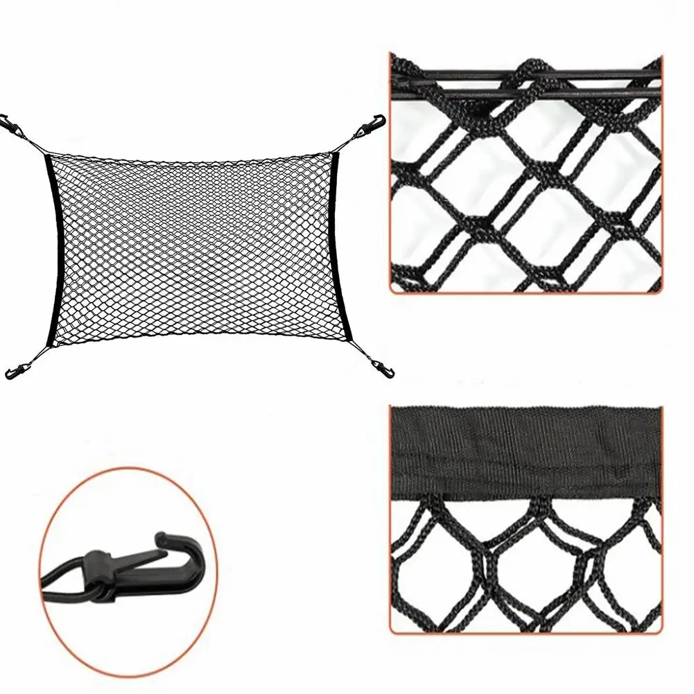 

Single-layer Car Dog Barrier Net Front Isolation Guard Mesh Multi-functional Trunk Storage Pocket 130x90cm Dropship