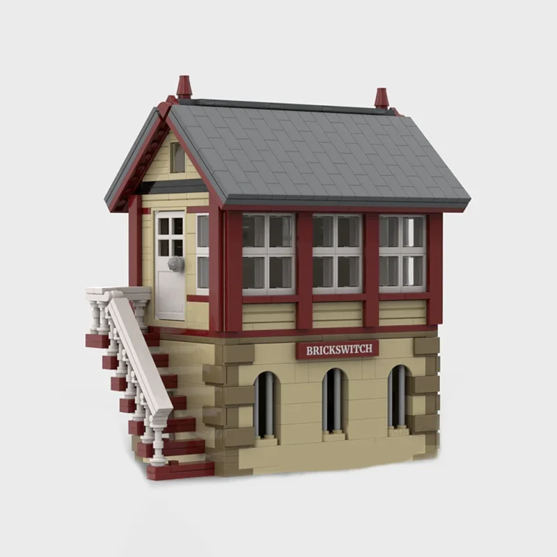 Модель уличного вида Moc строительные блоки британская железная дорога