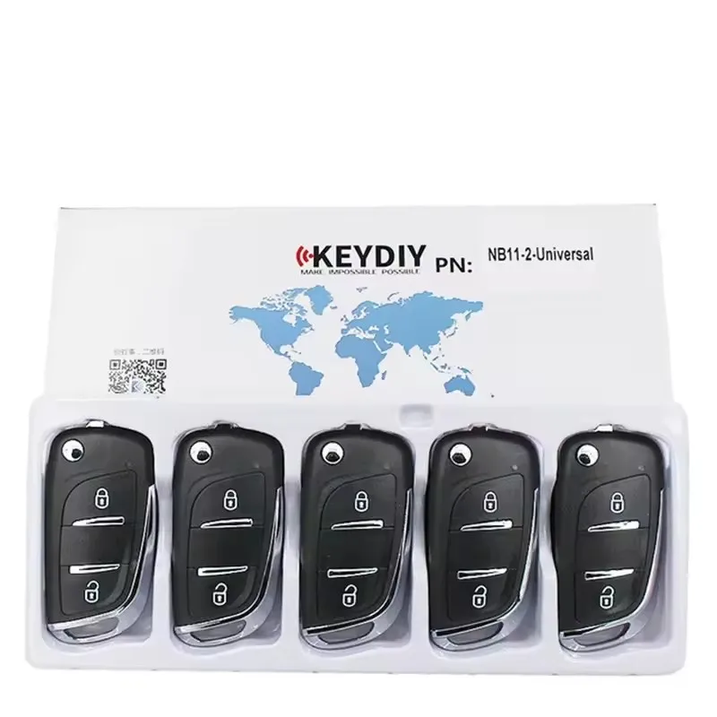 Фото 5 шт./лот KD NB11NB11-2 Многофункциональный универсальный дистанционный ключ с 3 кнопками для KD900 + URG200 KD-X2 NB-Series KEYDIY NB11 NB11-2 №2