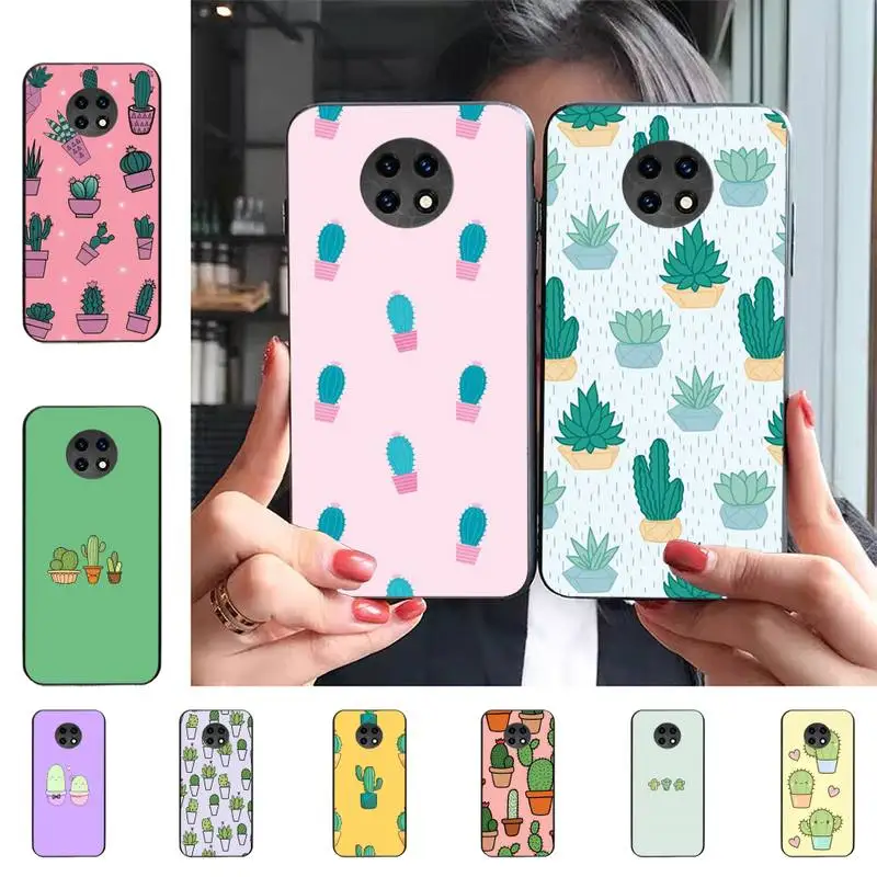 

Cactus Phone Case for Samsung S20 lite S21 S10 S9 plus for Redmi Note8 9pro for Huawei Y6 cover