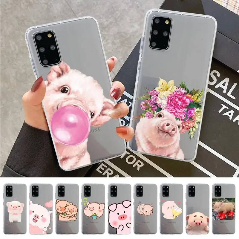 

Cute Pig Phone Case For Samsung A 10 20 30 50s 70 51 52 71 4g 12 31 21 31 S 20 21 plus Ultra