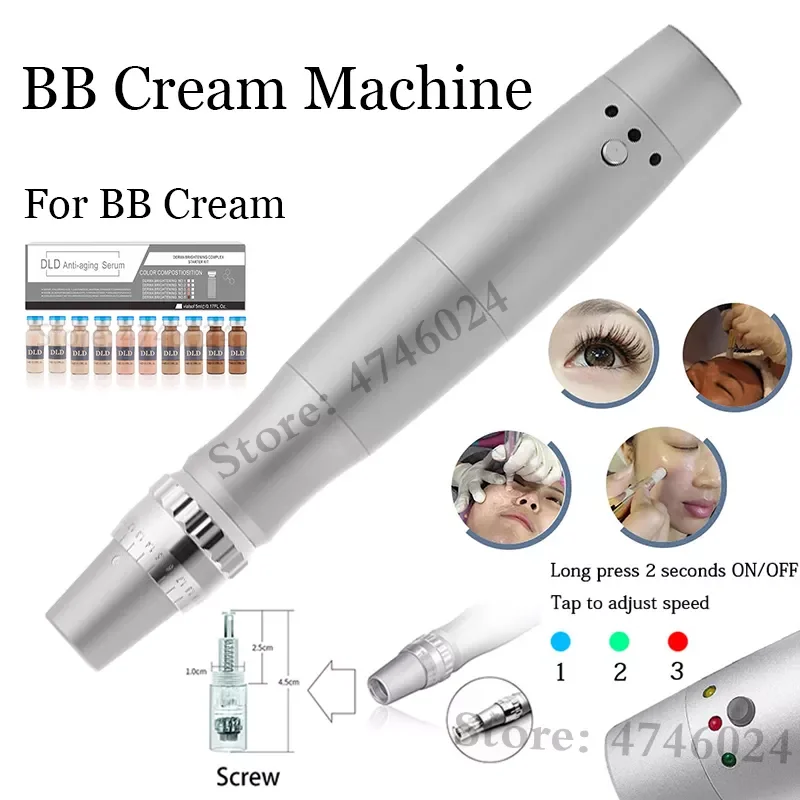 

Glow Cosmetics 5ml BB Cream Machine Meso White Serum Foundation Beauty BB Cream Machine Pen For BB Serum Acne Anti-Aging