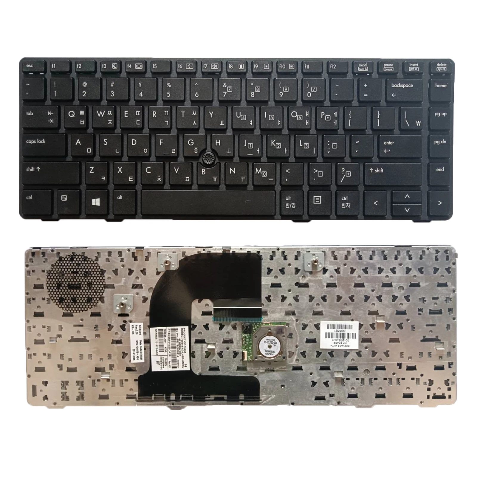 

Новая клавиатура KR для HP EliteBook 8460p 8460w 8470p 8470w ProBook 6460b 6465b в черной рамке