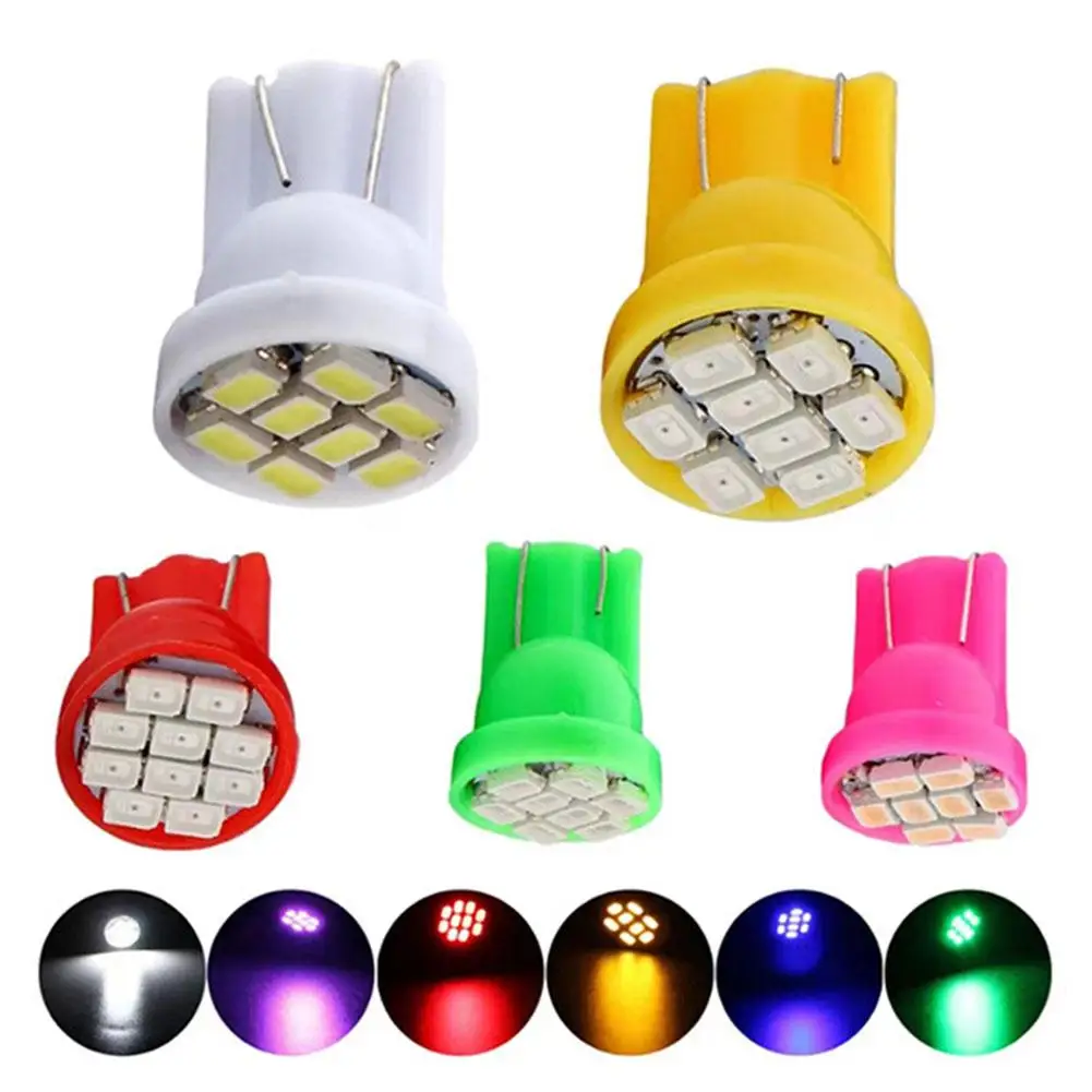 

LED Bulbs T10 Ba9S T4W 8Smd 1206 12V White Color For License Plate Attaching Motorcycle Available In 8 Colors U7T5