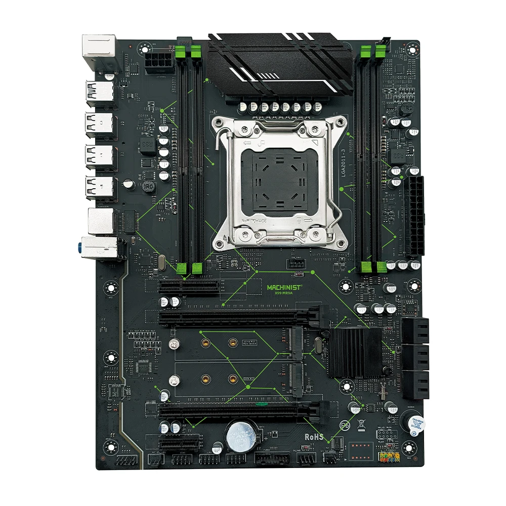 Machinist X99 материнская плата с поддержкой LGA 2011-3 Xeon E5 V3 V4 центральный процессор DDR4 ОЗУ четырехканальная память ATX NVME M.2 X99 MR9A