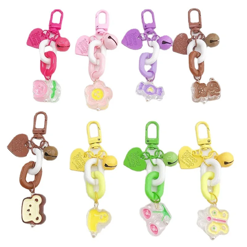 

Jewelry Ins Summer Jelly Acrylic Chain Love Airpods Protective Case Pendant Bag Key Chain