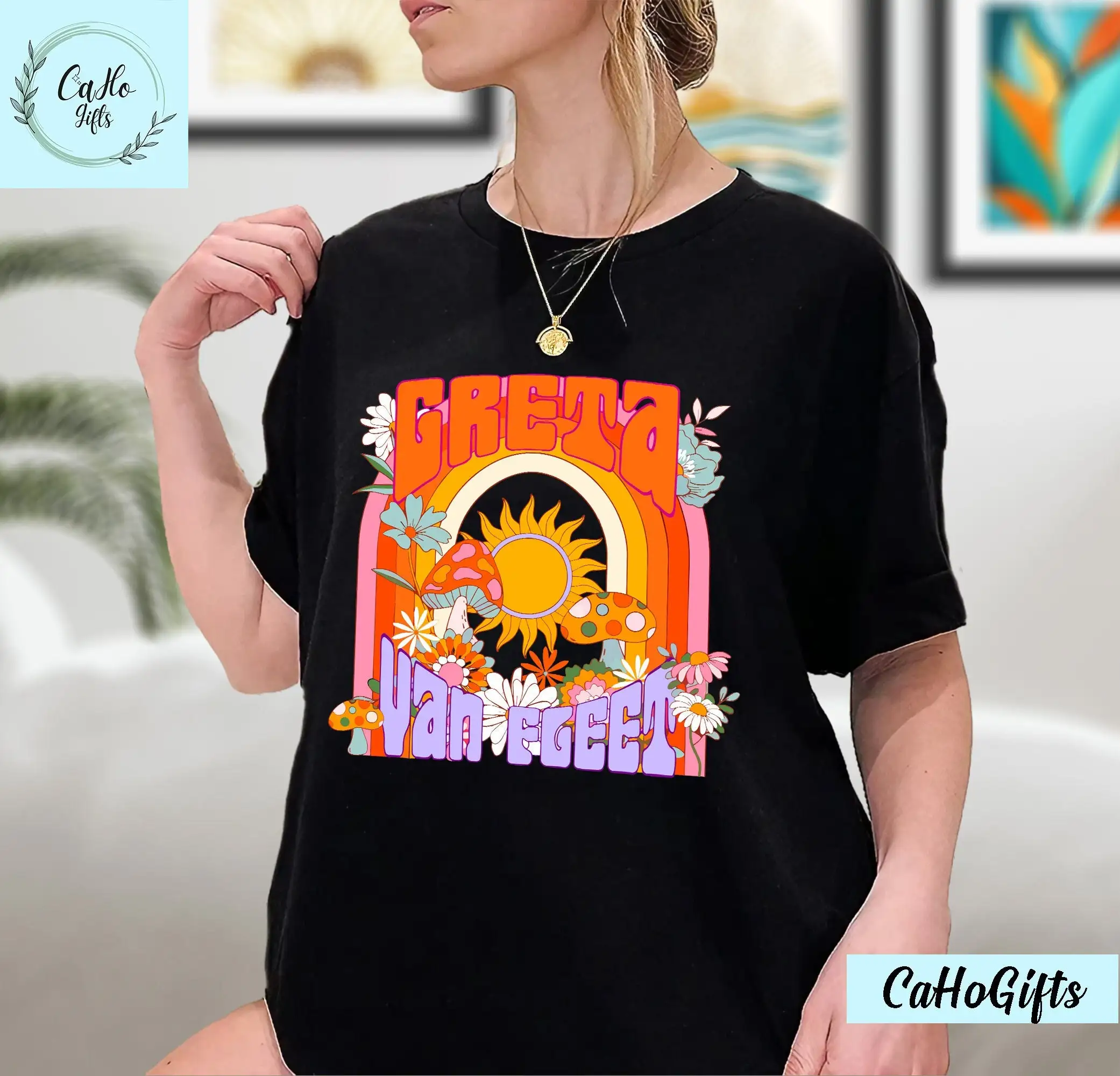 Футболка Greta Van Fleet рок-группа винтажный музыкант в стиле бохо Джош Кiszka толстовка