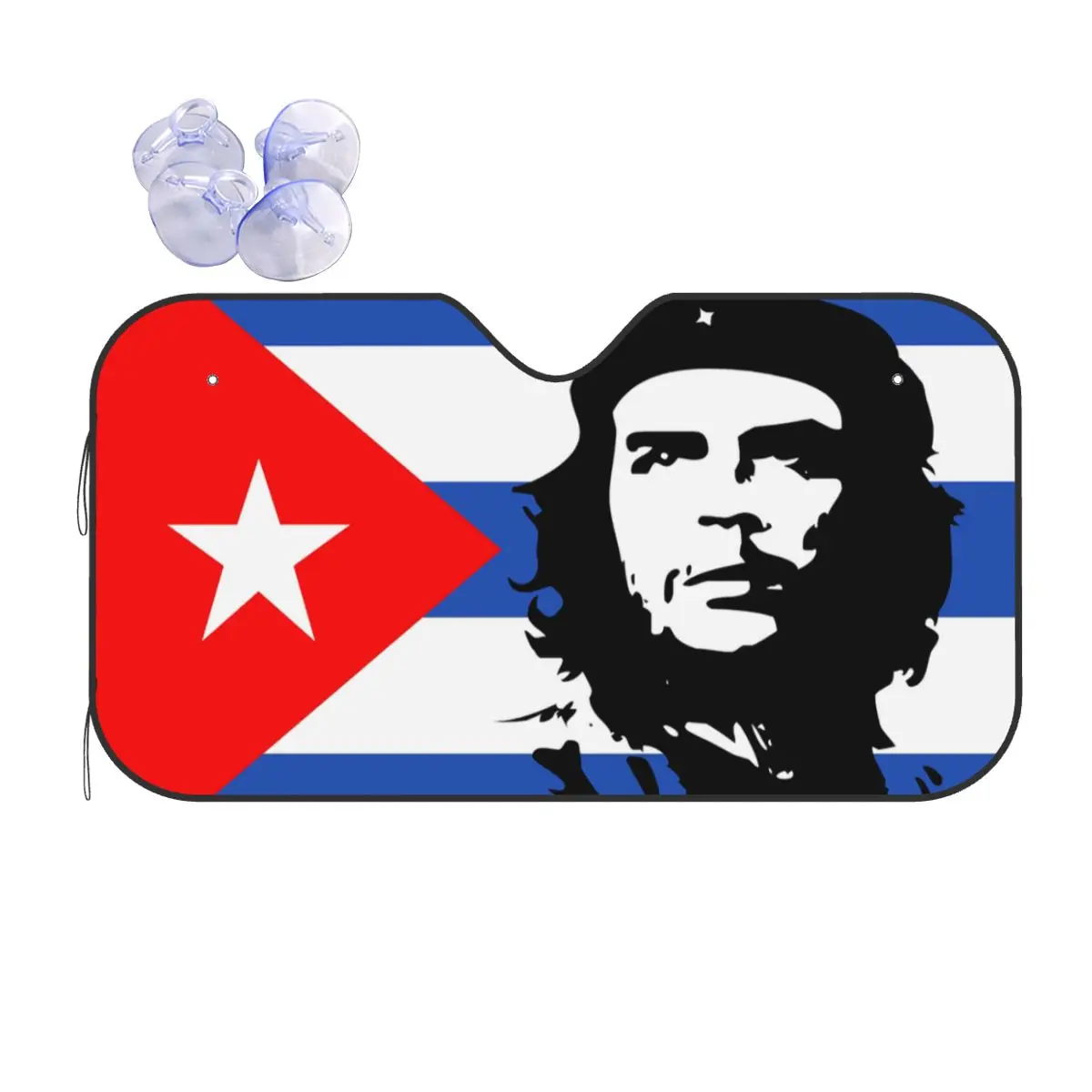 

Козырек от солнца на лобовое стекло с изображением героев Кубы Че Гевара, Мужской козырек для переднего стекла автомобиля 70x130 см, козырек от солнца автомобиля, чехлы