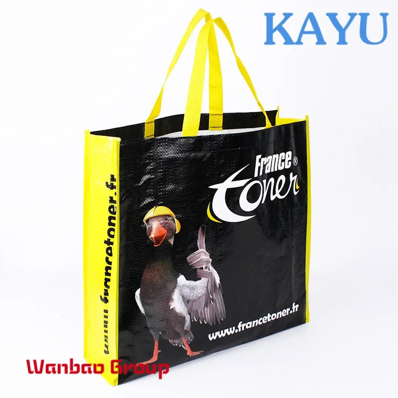 Waterproof Customized Pp Shopping Laminated Woven Bag Grocery Bug